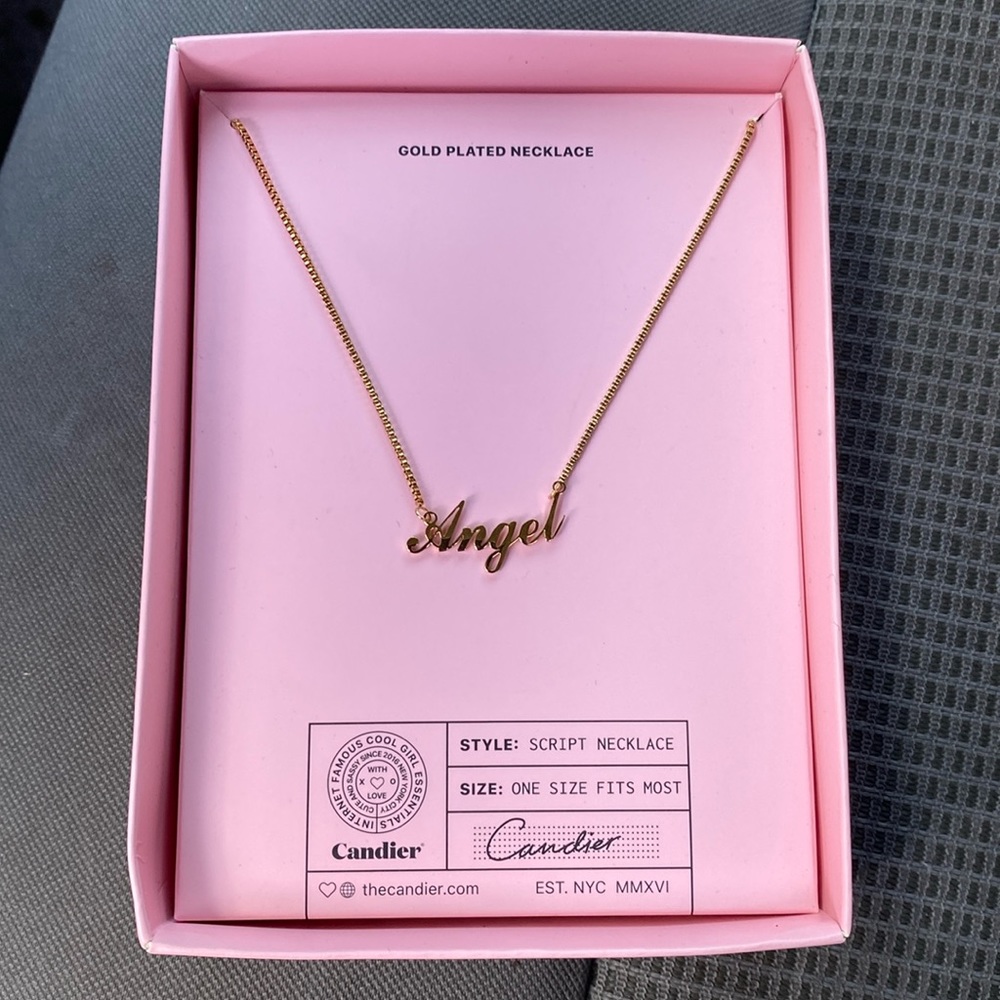 💍 NWT Candier Angel Necklace Gold Plated OSFM Girl's Jewelry